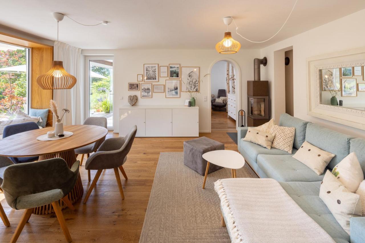 Waldlounge - Gartenwohnung Oberstaufen Bagian luar foto
