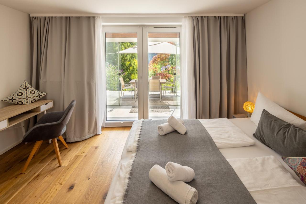 Waldlounge - Gartenwohnung Oberstaufen Bagian luar foto