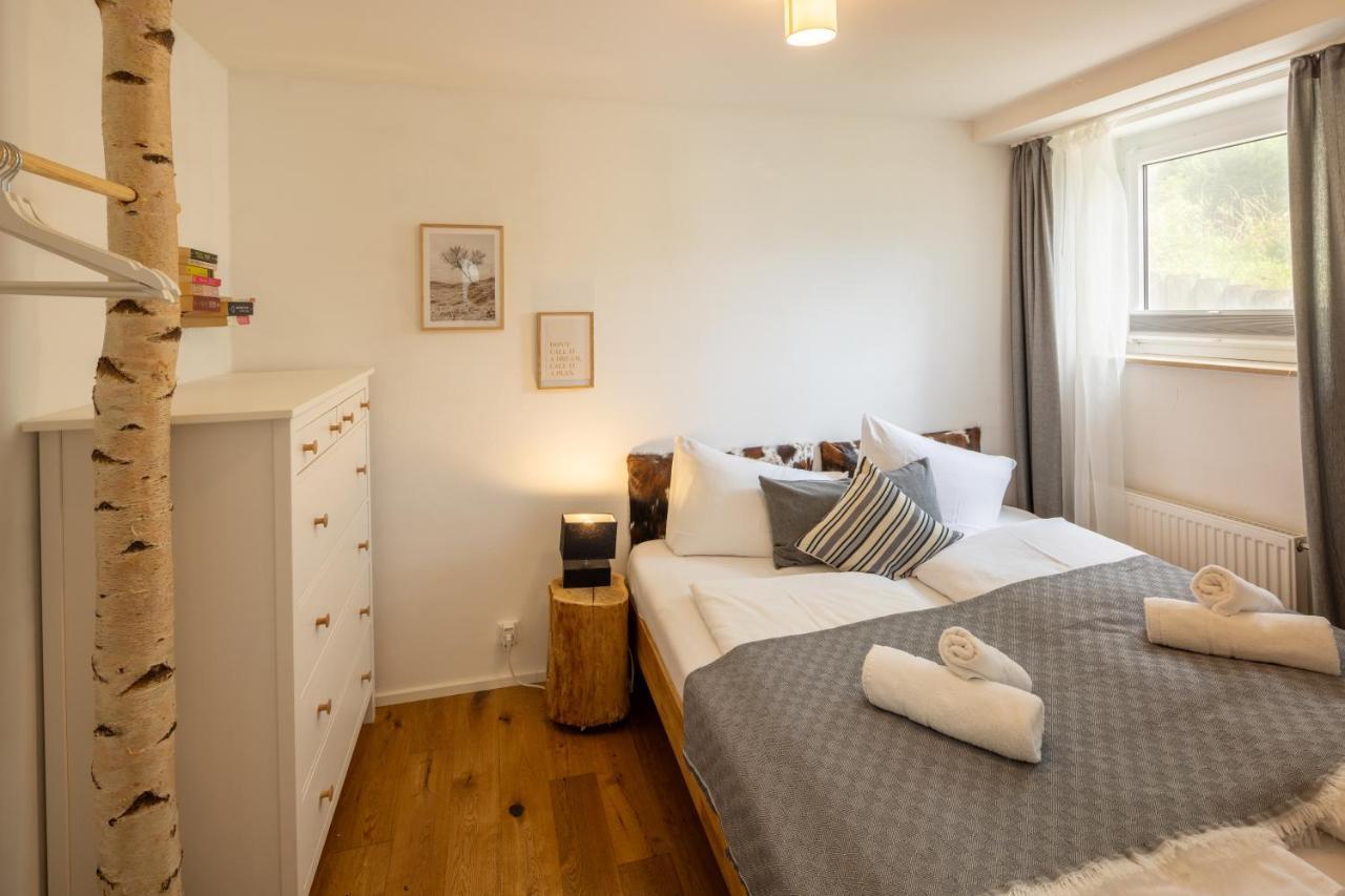 Waldlounge - Gartenwohnung Oberstaufen Bagian luar foto